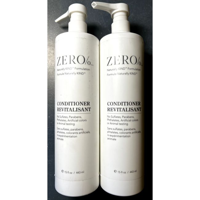 Lot of 2 Gilchrist & Soames Zero% CONDITIONER Naturally Kind 15oz Used In HILTON