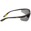 DeWalt Reinforcer Smoke Ploycarbon Safety Glasses - Black/Smoke, One Size