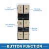 A ABSOPRO Power Window Switch Front Left Driver Side Window Control Switch for Hyundai Elantra 2011-2013 Black Beige