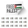 20 X Free Palestine Flag Sticker - Rectangle Event 8.5 x 5.5cm