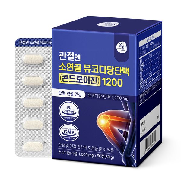 For proper joints, chondroitin 1200 60 tablets, 1 piece