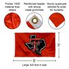 Texas Tech Red Raiders State of Texas Flag