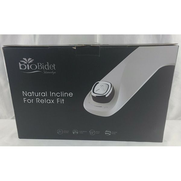 Bio Bidet, SlimEdge Simple Bidet Toilet Attachment in White with Dual Nozzle