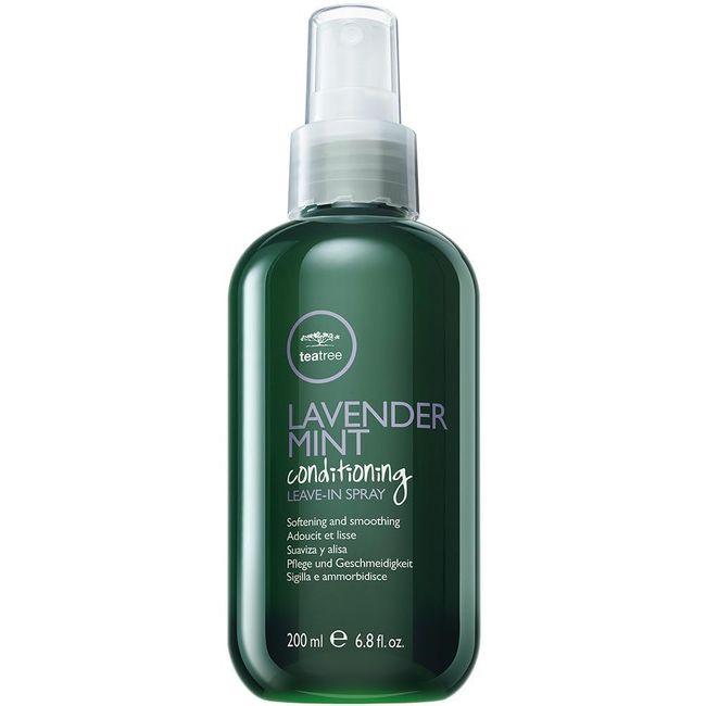 Tea Tree Lavender Mint Conditioning Leave-In Spray, Lightweight Leave-In Conditioner, Softens + Smoothes, For Coarse + Dry Hair, 6.8 fl. oz.