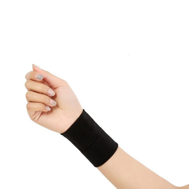 Zittop Forearm Tattoo Cover Up Wrist Brace Compression Sleeve Carpal Tunnel (1 pcs) (M, Black)