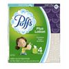 4 Cube Boxes - Puffs Plus Lotion Facial Tissues, 2-Ply, 56 Sheets/Box