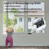 4 Pack Window Locks, Sliding Window Locks for Horizontal & Vertical Sliding Windows, Adjustable Security Window Lock with Key Sets for Patio Office Bedroom (Black)