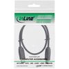 InLine 0.5m 6 Pin Jack to Jack IEEE1394 FireWire Cable