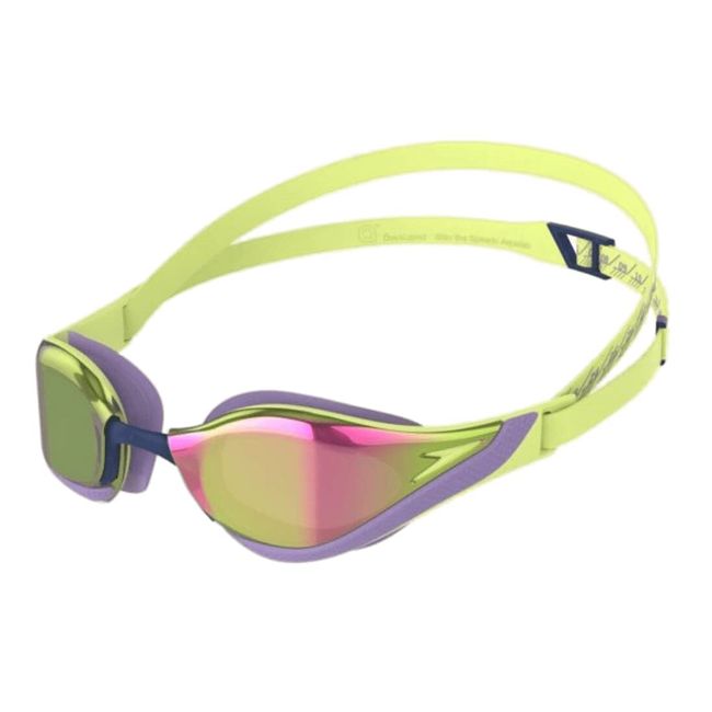 Speedo Unisex Erwachsene Fastskin Pure Focus Mirror Schwimmbrille, Grün, Einheitsgröße