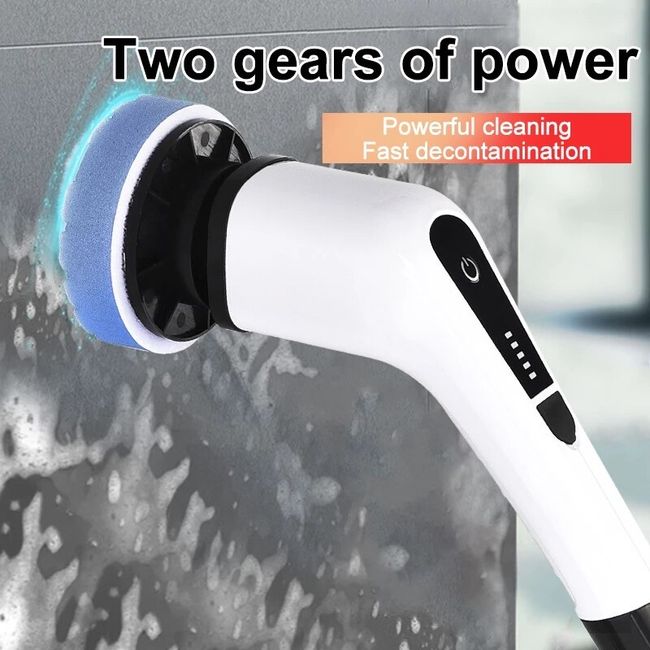 Electric Spin Scrubber Cordless Cleaning Brush Powerful Turbo Scrub Cleaner  Tool