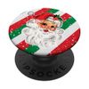 Santa Claus Christmas Stripes PopSockets Standard PopGrip
