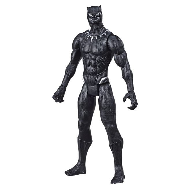 Avengers Marvel Titan Hero Series Black Panther Action Figure, 12-Inch Toy, Inspired by Marvel Universe, for Kids Ages 4 and Up