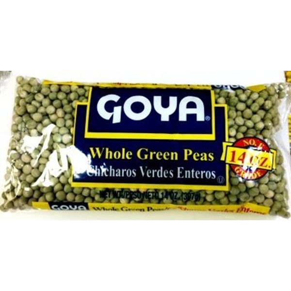 Goya Whole Green Peas 14 Oz Chicharos Verdes Enteros (2 bags 14oz each)