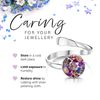 Shrieking Violet 925 Sterling Silver Round Real Flower Ring - Daisy (White)