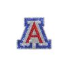 Arizona Wildcats Silver A Glitter Tattoo 4-pack