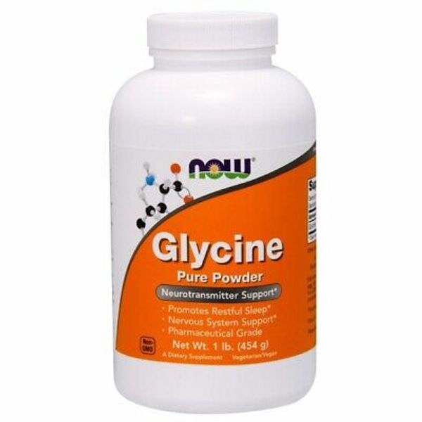 Glycine Powder  1 Lb. By Now Foods