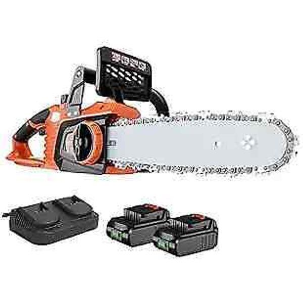 40 V 12" Cordless Chainsaw Battery Powered Brushless Chain Saw with Tool Large