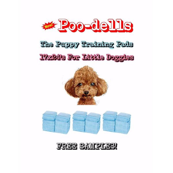 300-17x24" Poo-dells the Lightweight Puppy Training Pads Made for Little Doggies