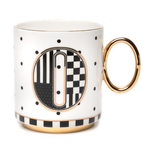 MACKENZIE-CHILDS My Mug, Decorative Ceramic Coffee Mug with Handle, O
