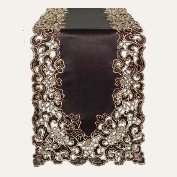 Black Gold Table Runner - Granada Collection - Table Runner / 1 Piece