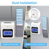 Attendance Punch Time Clock Employee Payroll Recorder LCD Display w/ 100 Cards