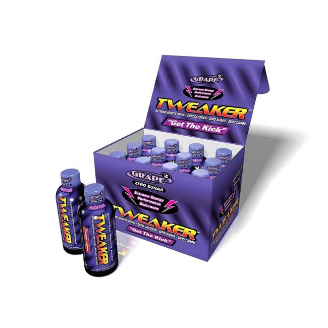 Tweaker Grape | 12 Count | Energy Shots 2.0 Oz |  Zero Sugar