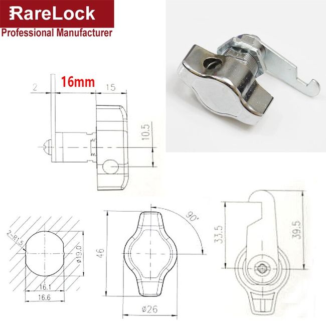 Drawer Locks Hardware Furniture Safety Tubular Cam Lock Mailbox Drawer Cupboard  Locks - China Drawer Lock, Computer Lock