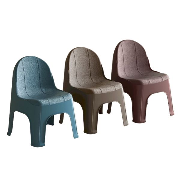 Oblon Pretty Small Chair Plastic Low Back Chair Stool