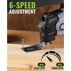 WORKPRO 20V Cordless Brushless Oscillating Multi Tool Tool Kit 19000RPM Orbiting