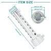 ACROPIX Motorcycle Exhaust Pipe Baffle Muffler Insert Baffle 40mm Universal Silver Tone 1pc