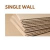 A0 Corrugated Cardboard Packaging Sheets - Single Wall Inserts Flat Layer Pads for Packing, Mailing or Art Crafts DIY Projects (5)
