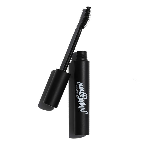 Half Caked Night Show Volumizing Mascara, Black Heart (Blackest Black) | Volumizes, Lifts, Lengthens, and Separates Eyelashes, Long-Wearing, Smudge-Resistant | Vegan & Cruelty-Free | 8ml / 0.27 fl oz