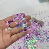 PrettyG 10 Grams/Pack - Pearl Iridescent Dinosaur Shape Glitter Sequins - Festival Rave Beauty Makeup Face Body Nail Craft Art Decoration (Mixes Colors)