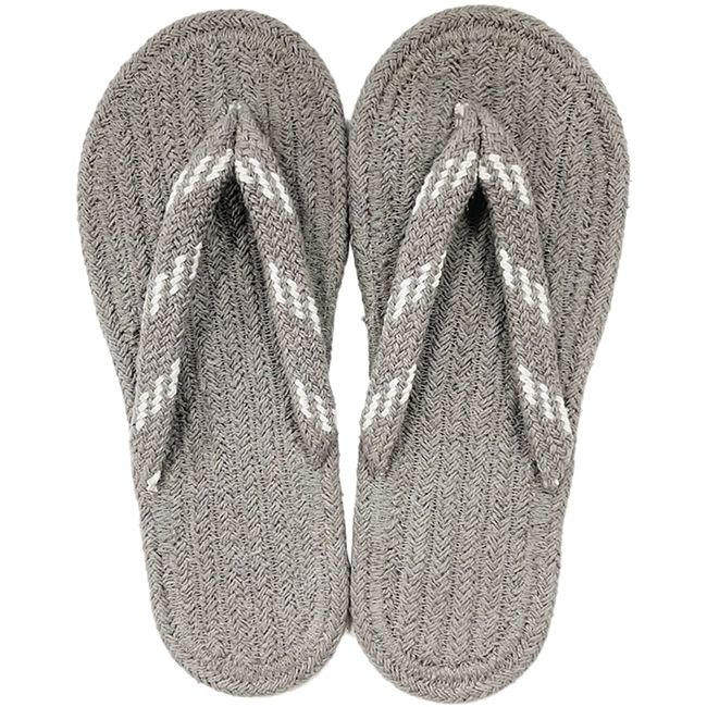 Gendai Hyakka Ikemurasyoukai Modern Department Store Indian Cotton Basic Design Cotton Sandals Matita Men's Gray