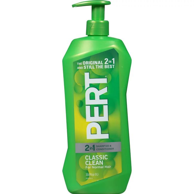 Pert 2-in-1 Complete Clean Shampoo & Conditioner, for All Hair Types, 33.8 fl oz