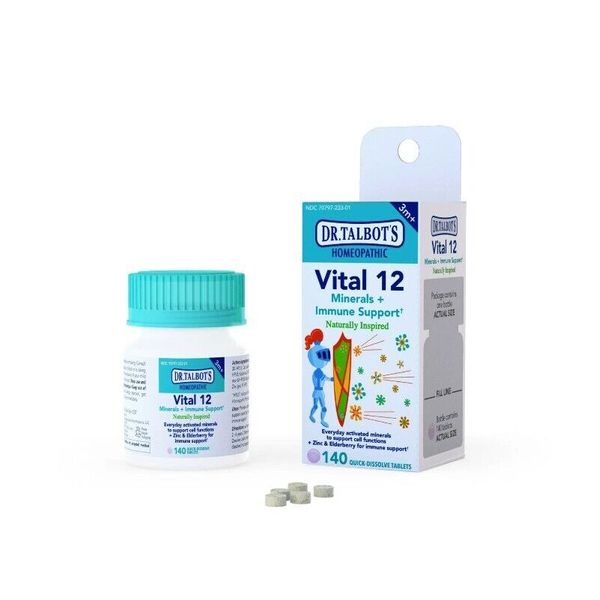Dr. Talbot's Chamomile Vital 12 - 140 Tablets -Homeopathic -Immune Support -3m+