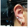 2 Packs Disposable Self Ear Piercing Gun Kit Safety Tool with 5mm Earring Studs