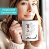 SpecialMe® Personalised Name Mug Monogram Initial Personalised Gifts L Inner Black Ceramic Mug