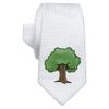 Azeeda 'Tree' White Tie/Necktie with Gift Box (AT00006204)