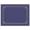 Geographics 47401 Certificate/Document Cover, 12 1/2 x 9 3/4, Metallic Blue, 6/Pack