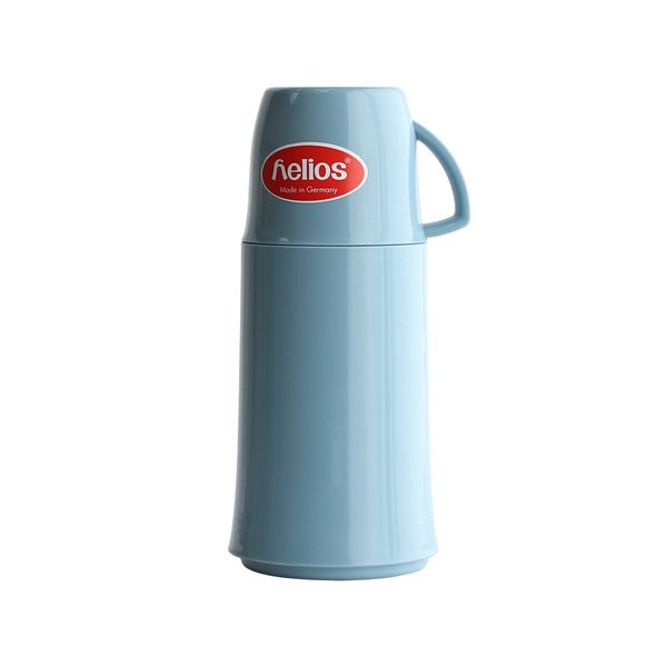 helios 544191 Tabletop Thermos Flask, Elegance, 8.5 fl oz (250 ml), Ice Blue