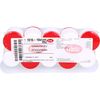 Salbenkruke weiß 20gr incl. Deckel rot, 10 St