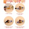 EBANKU 24 Grids Fall Nail Art Sticker Fall Leaves Nail Art Decals Wood Pulp Nail Art Supplies Fall Nail Glitter Design Maple Flower Retro Nail Stickers For Acrylic Nails
