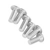 100pcs M4 Flat Head Solid Rivet, Aluminum Not Fall Off Rivets Solid Rivet Assortment Fastening Tool, GB867 (M4*10)
