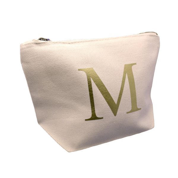 Treat Me Suite Personalised Make Up Bag, Accessory Bag, Canvas Bag Any Letter - Cotton Canvas Bag