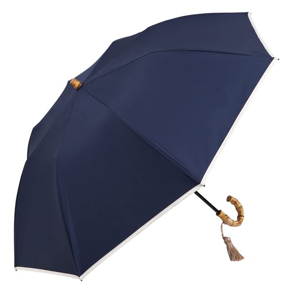 REFU-0001P Parasol, UV Protection, 100% Completely Blackout, Foldable, Lightweight, For Both Sunny and Rainy Weather, 2 Tiers, Refume, Women's, Heatstroke Protection, 100% Shading Rate, Rain Umbrella,