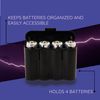 EBC Battery 12 Black Plastic AA AAA Battery Holder Box Storage Cases