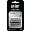 Braun Series 8 83M Electric Shaver Head Replacement - Silver - Compatible with Series 8