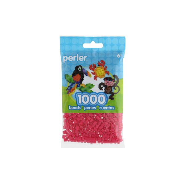 Perler 80-15256 Bulk Fuse Beads for Craft Activities 1000pcs, Red Fruit Punch, Small