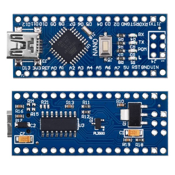 Aideepen MINI USB NANO V3.0 CH340C Large Chip Version No Soldering Required Pinout